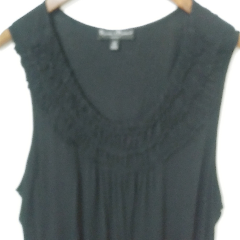 Mercer & Madison 2X Black Sleeveless Top Plus - Picture 4 of 7